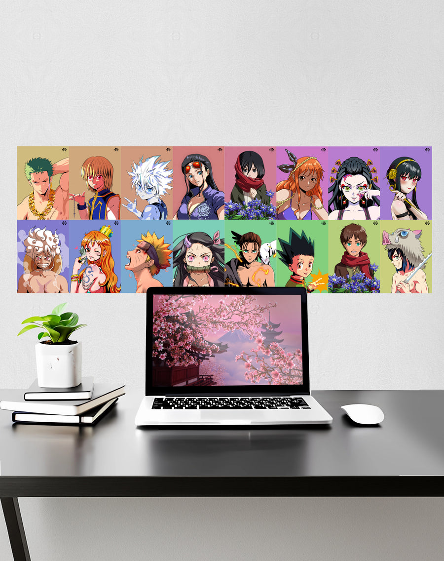 Anime Pastel Rainbow Palette – 16-Piece Art Set