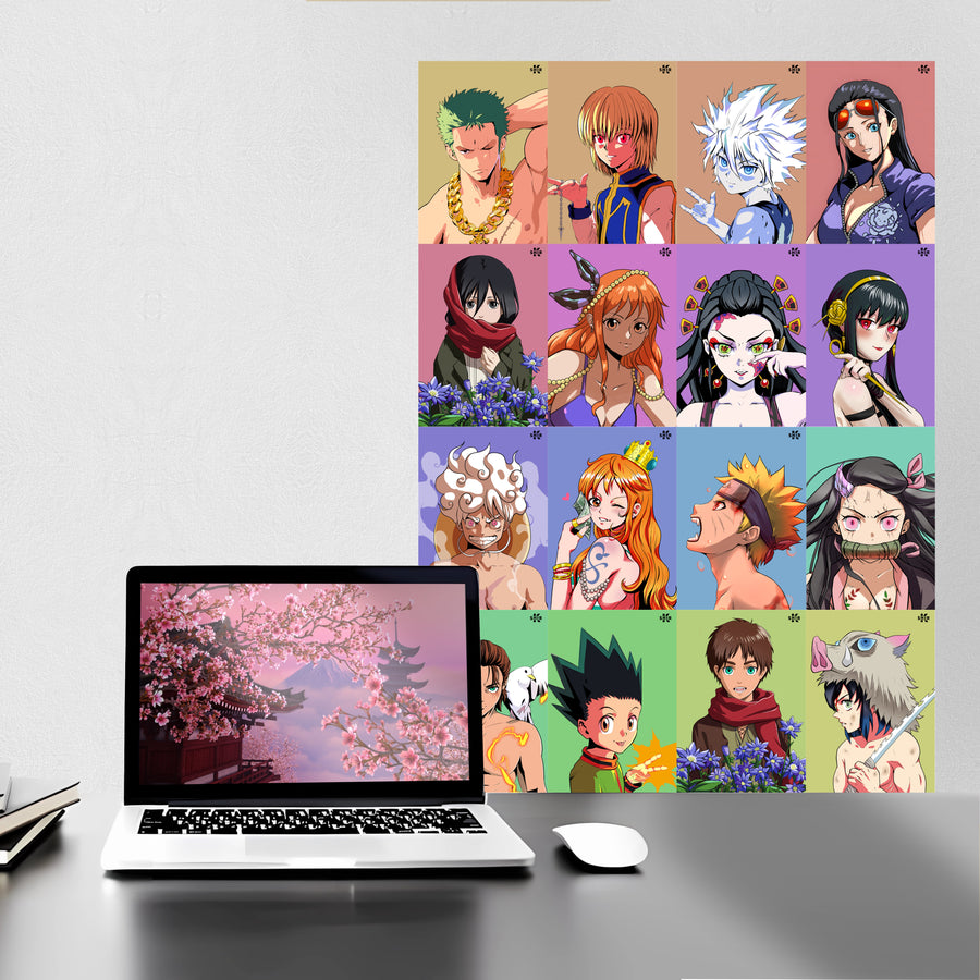 Anime Pastel Rainbow Palette – 16-Piece Art Set